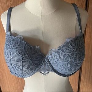 PINK Blue Lace Bra